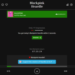 Play Blackpink Heardle now!