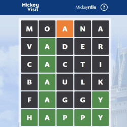 Play Disney Wordle now!