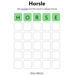 Play Horsle now!