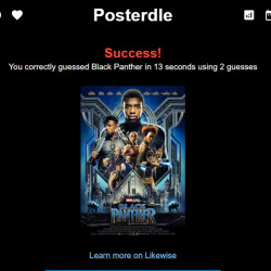 Play Posterdle now!