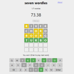 Play Seven Wordles now!