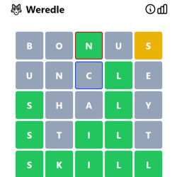 Play Weredle now!