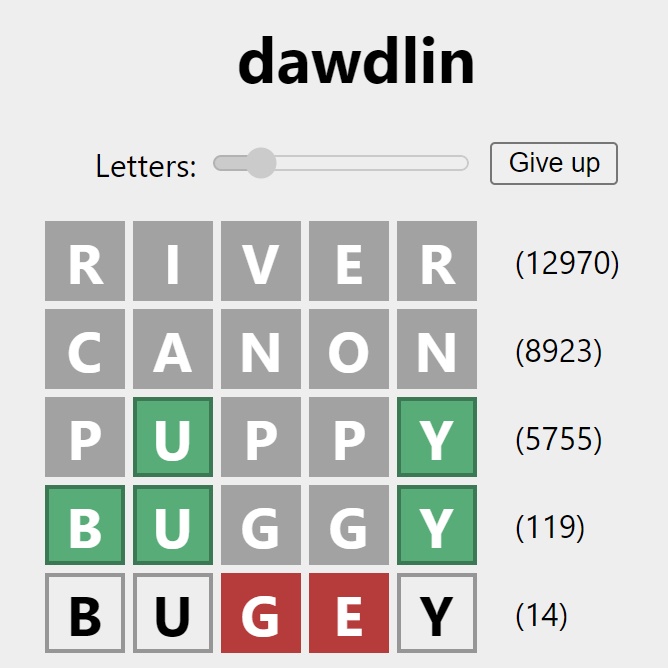 Dawdlin