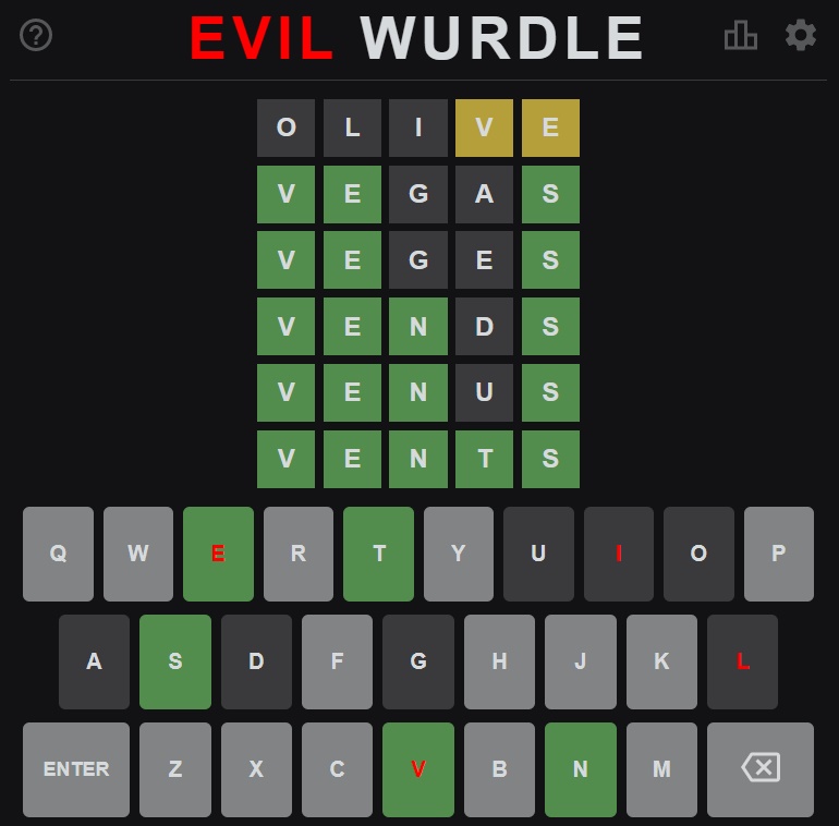 Evil Wurdle